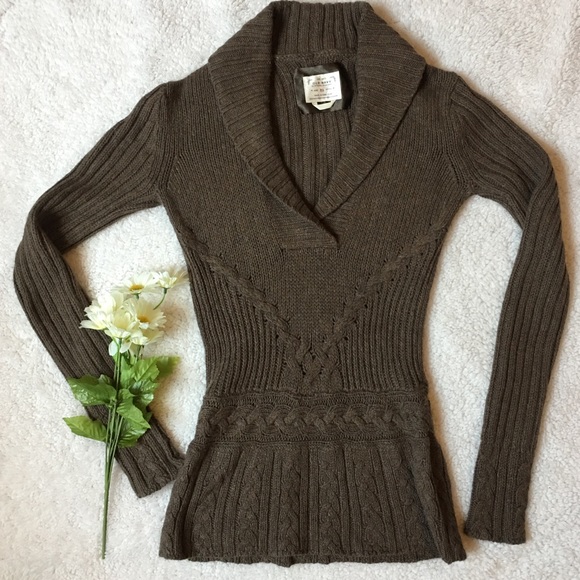 Old Navy Sweaters - 🍂Old Navy brown cowl neck knit sweater🍂